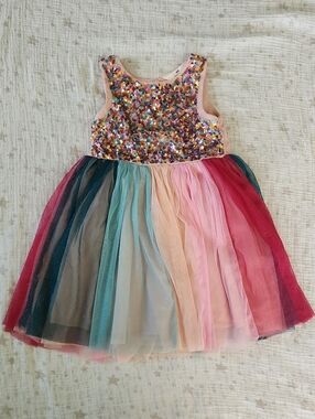 tulle dress with sequins h&m H&M navy sequin tulle holiday party dress girls size 7 Gorgeous